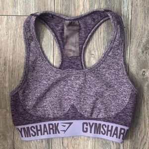 GYMSHARK (S) Heathered Purple Sports Bra